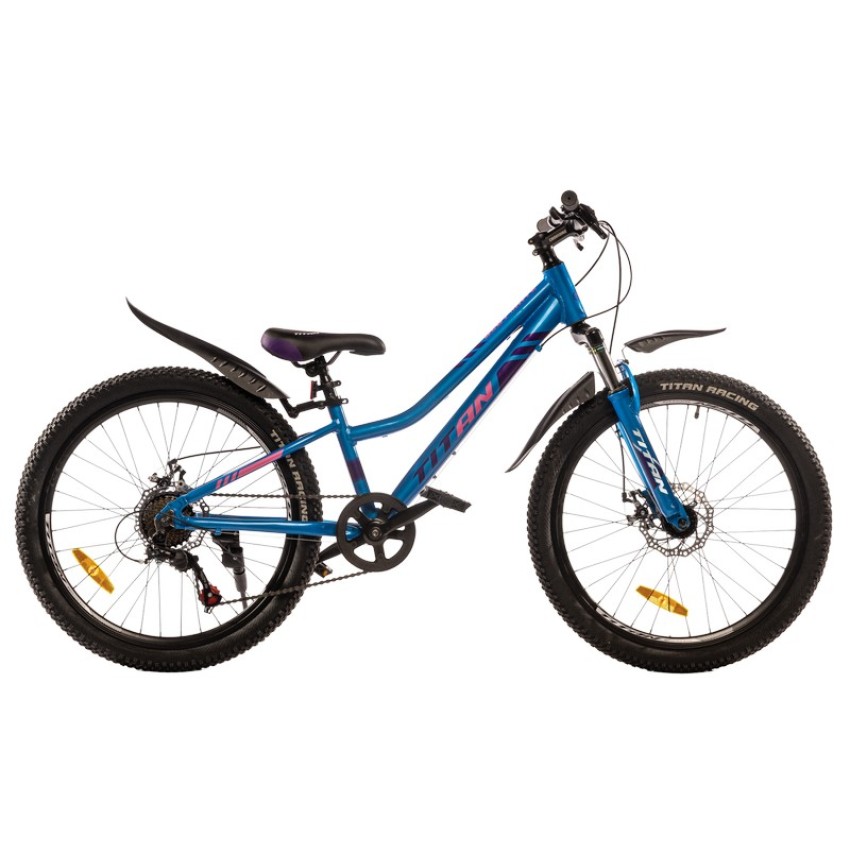 Велосипед 24" Titan Best Mate Рама-11" світло-блакитно-фіолетовий