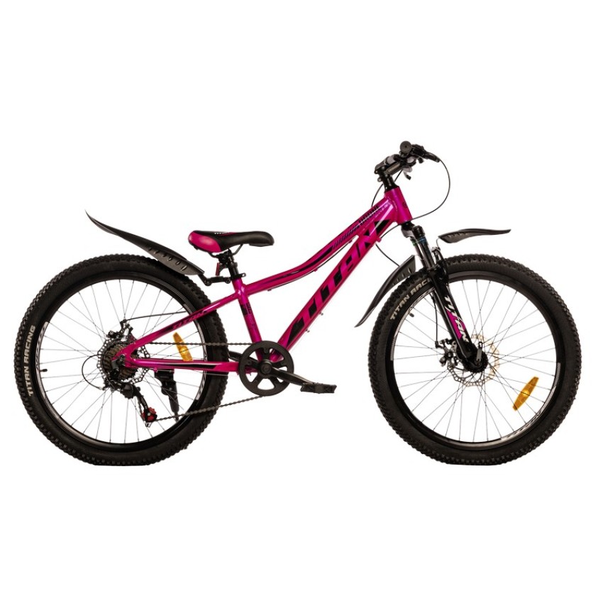 Велосипед 24" Titan Drone Рама-11" рожево-чорний
