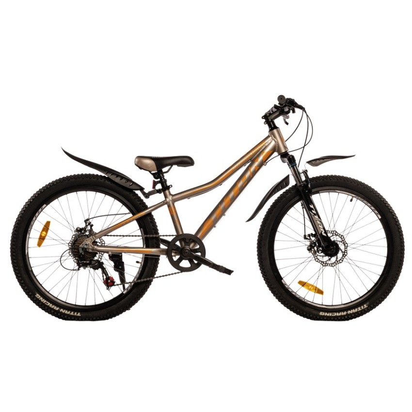 Велосипед 24" Titan Drone Рама-11" сіро-помаранчевий