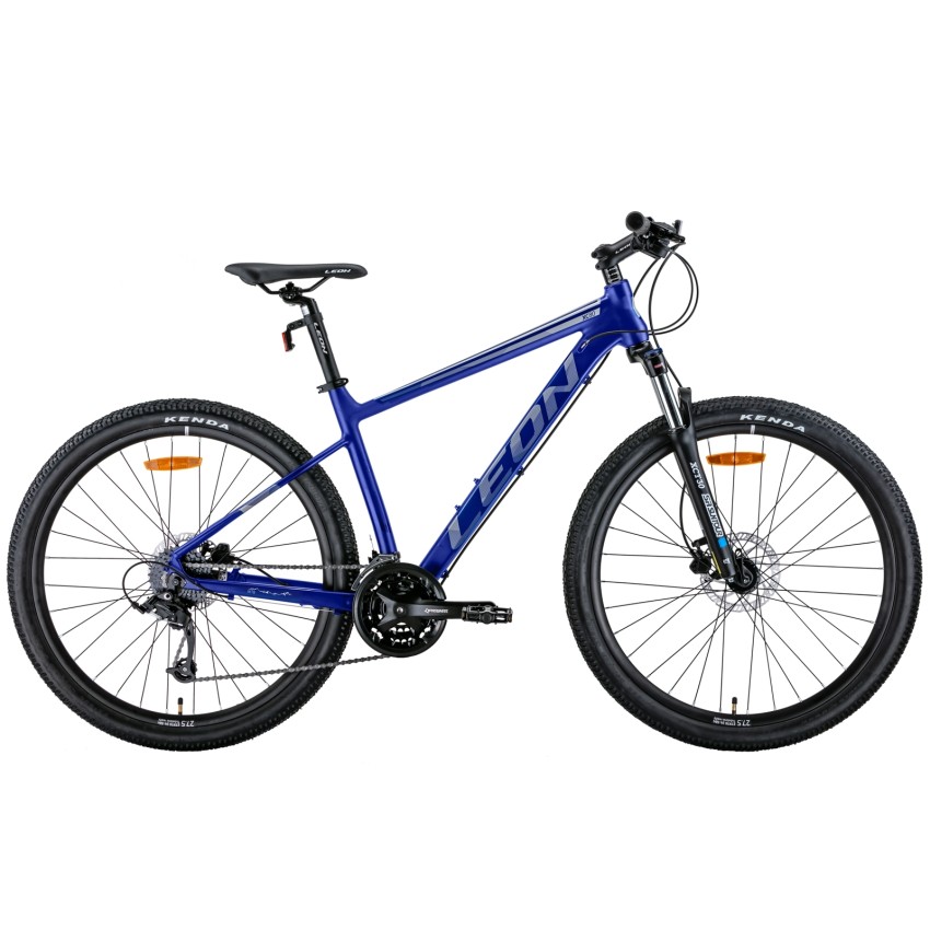 Велосипед 27,5" LEON XC-80 AM Hydraulic lock out HDD 2022 (синій з сірим) рама - 18"