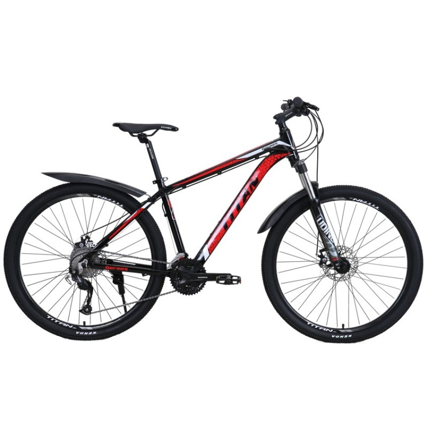 Велосипед 27,5" Titan Germes V2 Рама-20" чорно-червоний