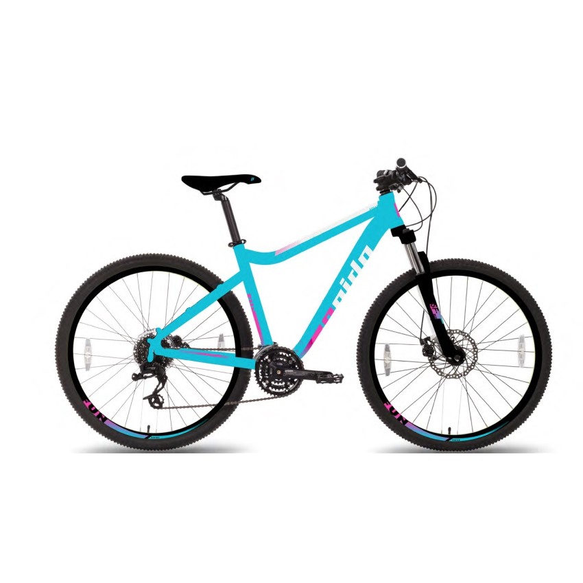 Велосипед 27,5" Pride STELLA 7.2 рама - s бирюзовый / светло-голубой / малиновый 2018
