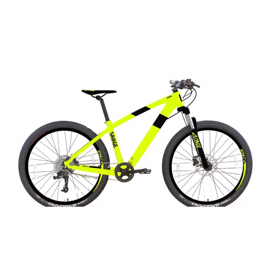 Велосипед 27,5" Pride SaVage 7.1 рама - L желтый / черный 2018