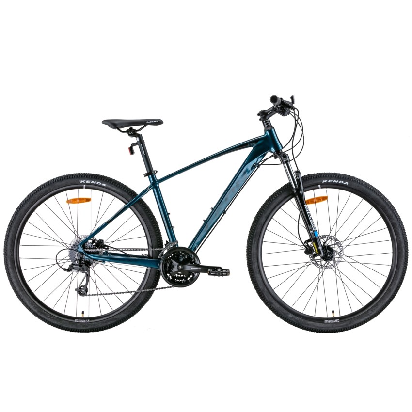 Велосипед 29" LEON TN-80 AM Hydraulic lock out HDD 2022 (синій з чорним) рама - 17,5"