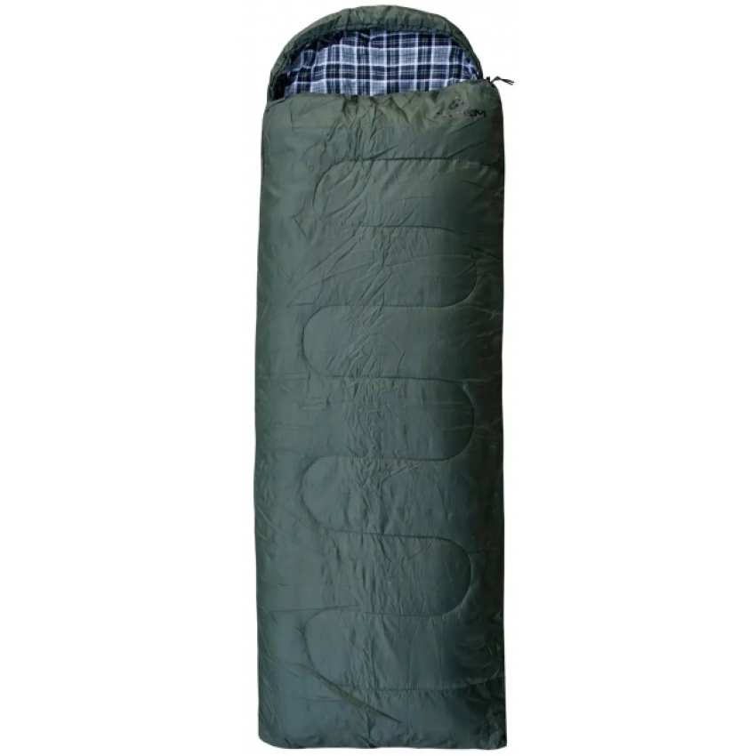 Спальний мішок Totem Ember Plus ковдра з капюш правий олива 190/75 UTTS-014-R