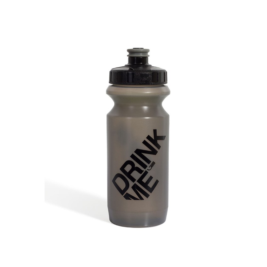 Фляга 600ml Green Cycle Drink Me с Big Flow valve, LDPI gray nipple/black matt cap/gray matt bottle