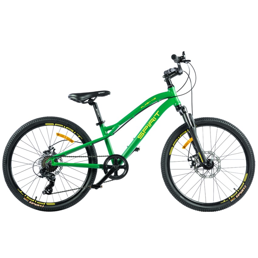 Велосипед Spirit Flash 4.2 24", рама Uni, зелений/матовий, 2021