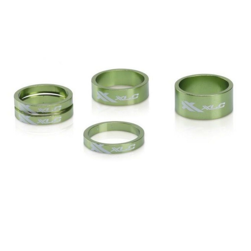 Проставочные кольца, XLC AS-A02, 1 1/8", зеленые