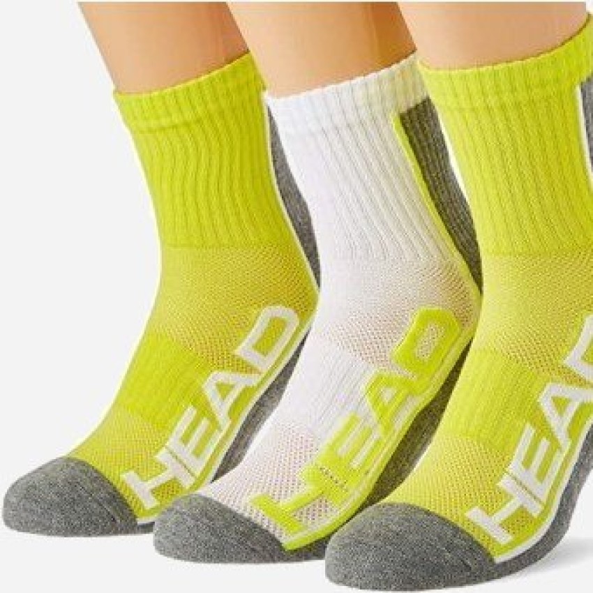 Шкарпетки Head PERFORMANCE SHORT CREW 3P UNISEX жовтий, сірий, білий Уні 39-42 (8720245076258)