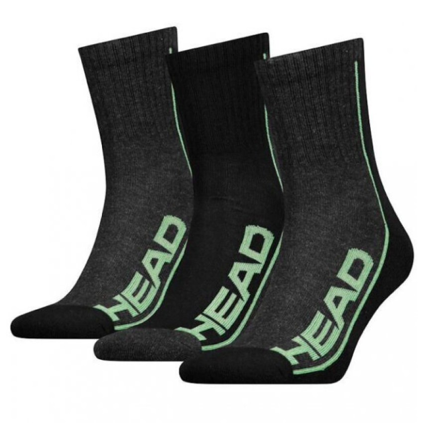 Шкарпетки Head PERFORMANCE SHORT CREW 3PPK UNISEX зелений, чорний Уні 35-38 (8718824742489)
