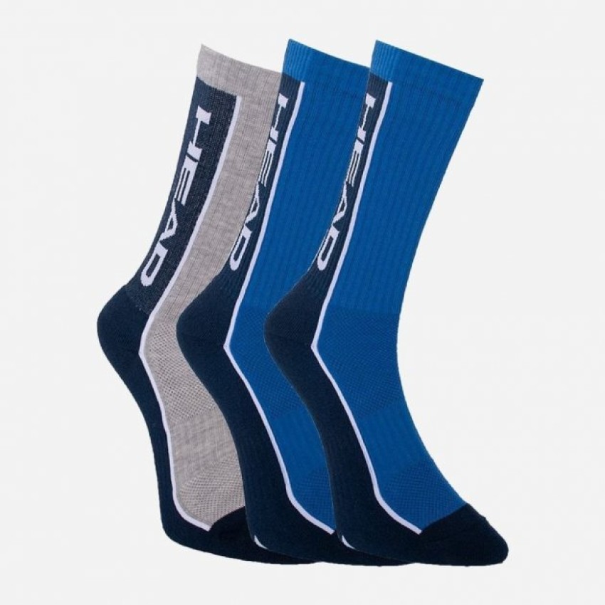 Шкарпетки Head PERFORMANCE CREW 3PPK UNISEX синій, сірий Уні 35-38 (8718824970585)