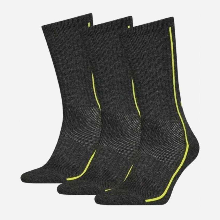 Шкарпетки Head PERFORMANCE CREW 3P UNISEX темно-сірий, жовтий Уні 39-42 (8720245181495)