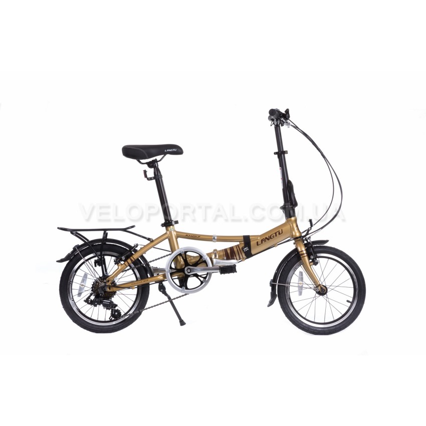 Велосипед 16" Langtu KH017 Золотой/ Коричневый