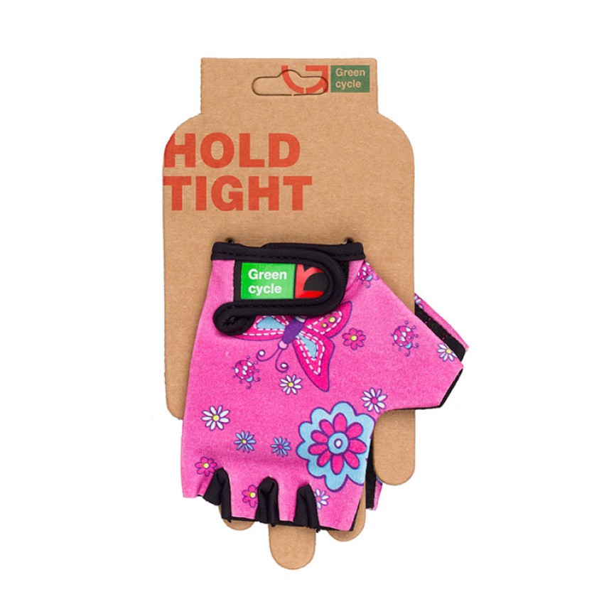 Перчатки Green Cycle NC-2338-2014 Kids без пальцев S розовые