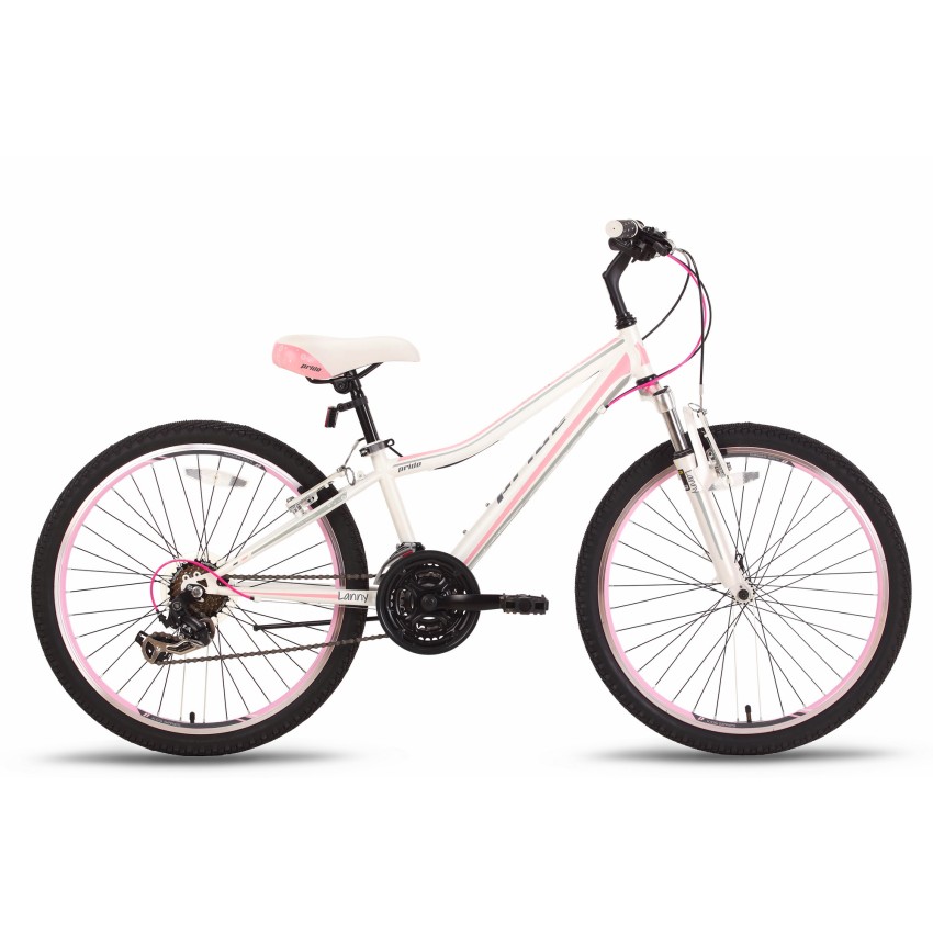Велосипед PRIDE LANNY 21 24'' бело-розовый