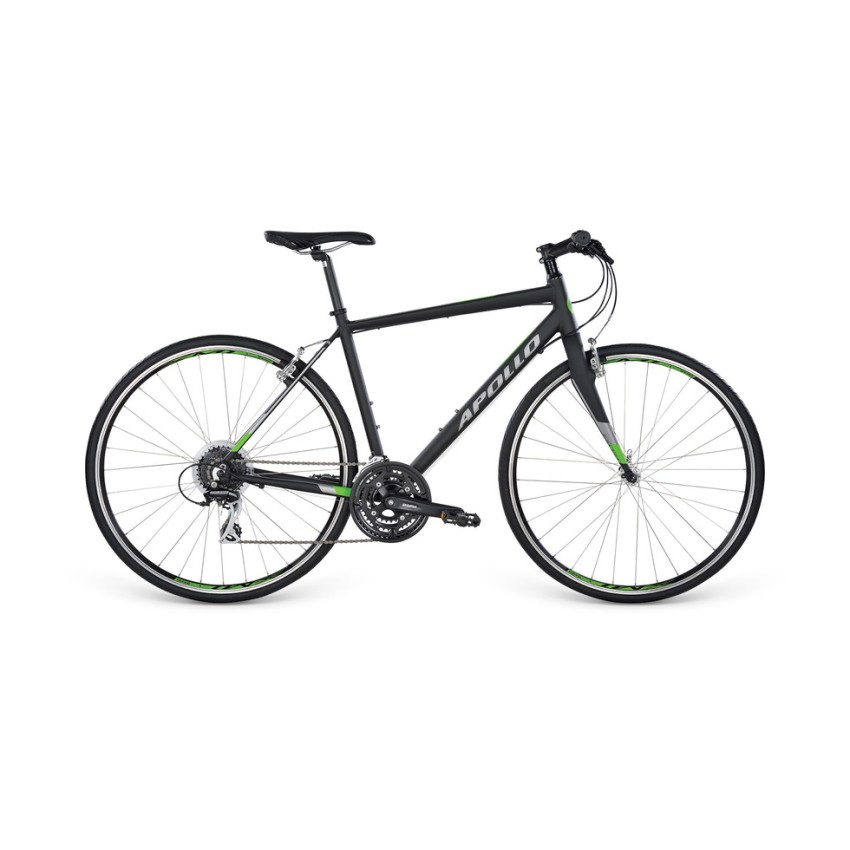 Велосипед 28" Apollo EXCEED 20 рама - L matte Black/matte Silver/matte Green 