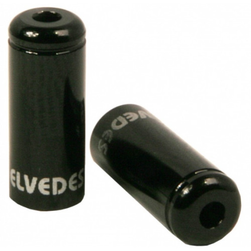 Кінцевик рубашки гальмівного троса Elvedes ø5,0 мм алюміній чорний