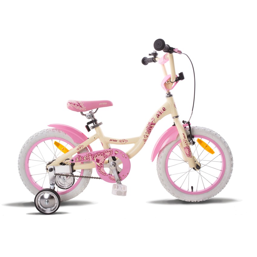 Велосипед PRIDE ALICE 16" бежево-розовый
