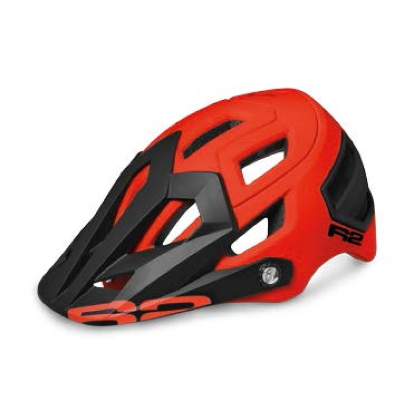 Шлем R2 TRAIL неоново-красный/ черный матовый M (55 - 59 см)