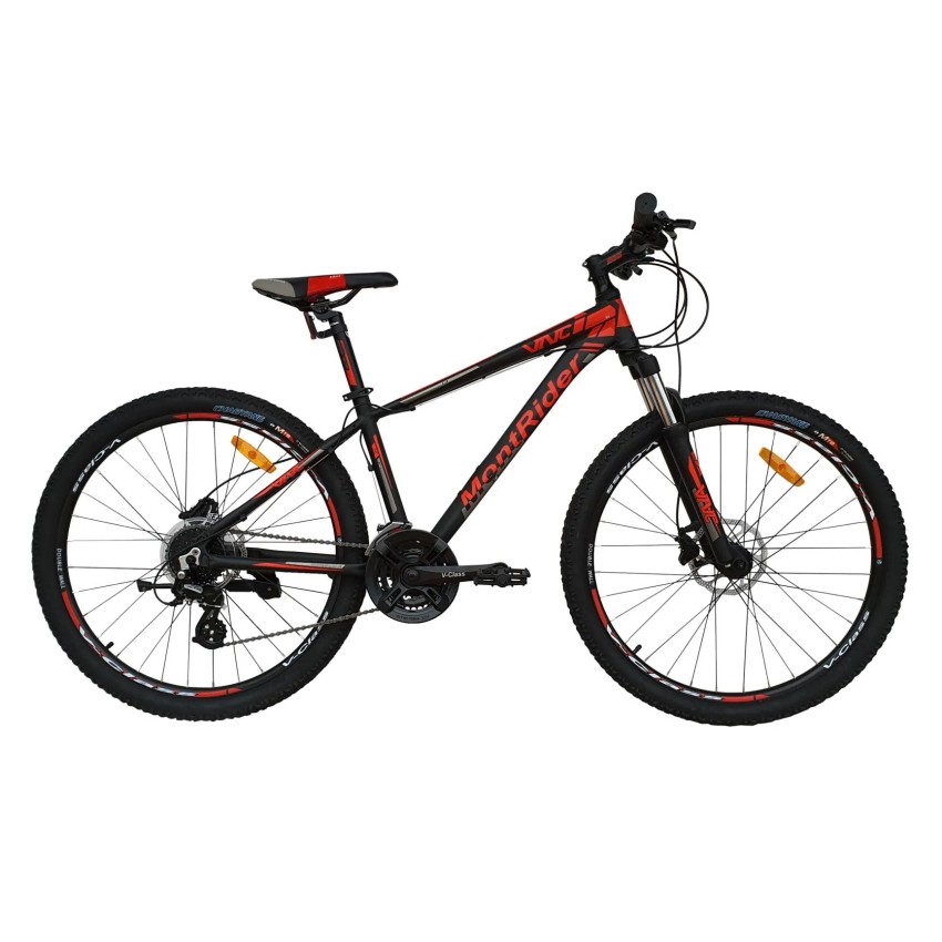 Велосипед VNC 26" MontRider A5, 26A5-38-BR, black/red (matt). 38см