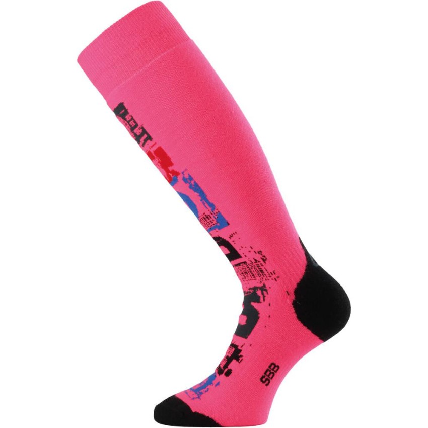 Шкарпетки Lasting SBB лижі рожевий - 38-41