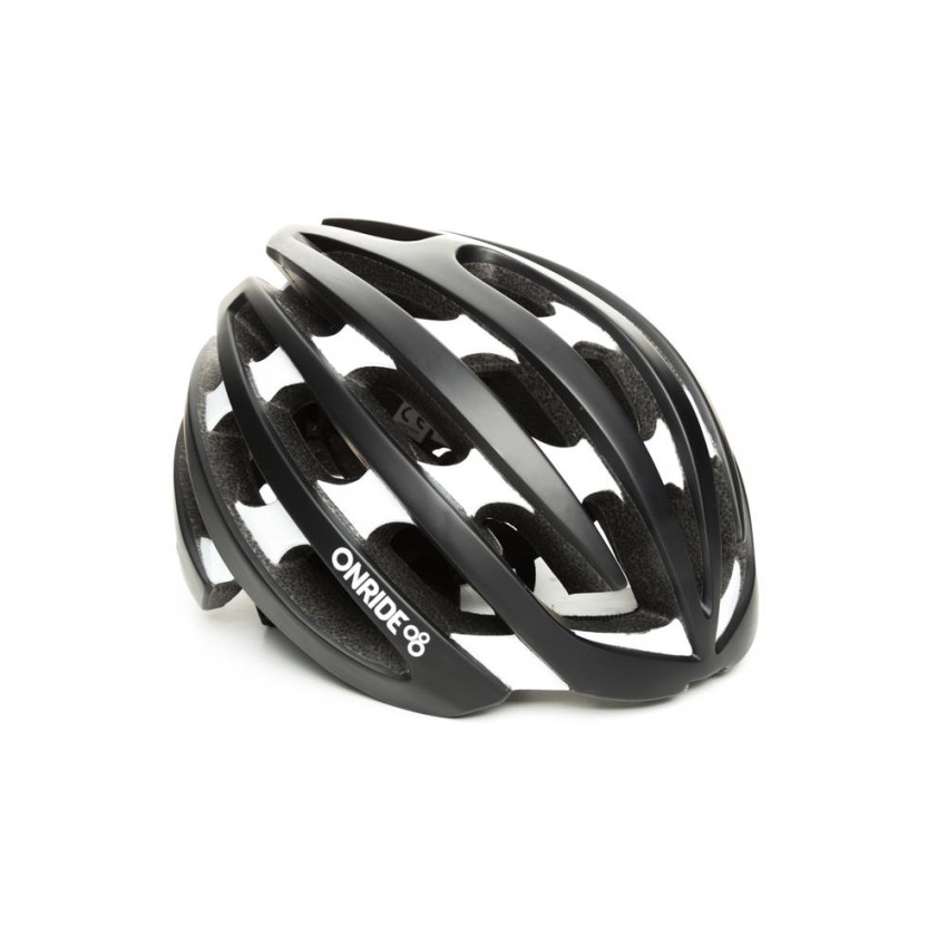Шлем ONRIDE Lap матовый, черный/белый L (58-61 см)