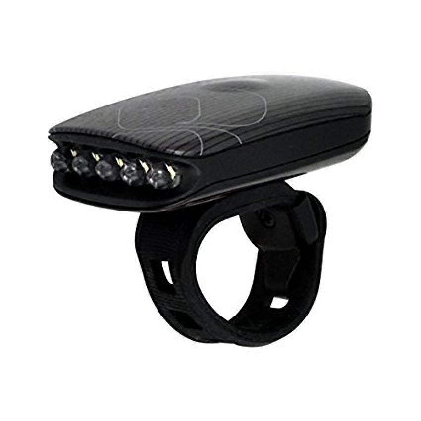 Світло переднє HQBC LUMY 70, 5 Nichia LED, 5 функцій USB, чорний
