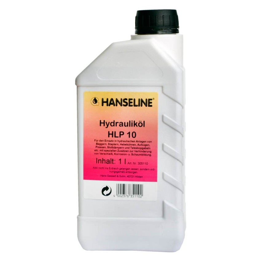 Масло гидравлическое Hanseline Hydraulikoil HLP10, 1л