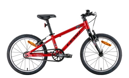 Велосипед 18" LEON GO Vbr 2022 (червоний з чорним) рама - 9"