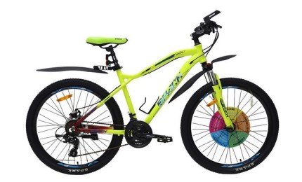 Велосипед 26" Spark Hunter рама-18" 2024 неоновий жовто-зелений