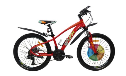 Велосипед 24" Spark Sharp рама-12" 2024 неоновий червоний