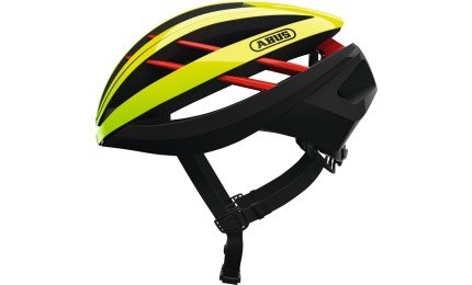 Велосипедний шолом ABUS AVENTOR чорно-жовто-червоний S