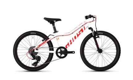 Велосипед Ghost Lanao 2.0 AL W 20", біло-червоно-помаранчевий,