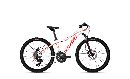 Велосипед Ghost Lanao D4.4 24", біло-червоно-помаранчевий, 2019