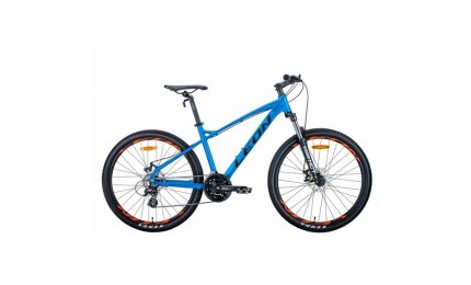 Велосипед 26" LEON HT-90 AM DD 2021 (синій з помаранчевим (м))