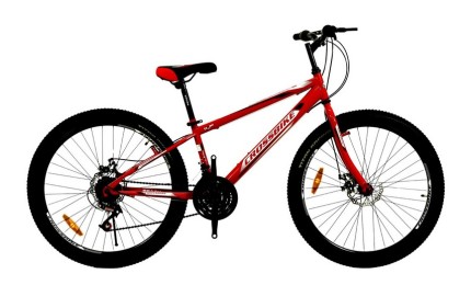 Велосипед 24" CrossBike Spark D-Steel Рама-11" червоний