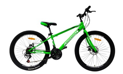 Велосипед 24" CrossBike Spark D-Steel 2024 Рама-11" зелений