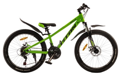 Велосипед 24" Titan Apollo Рама-11" зелено-чорний