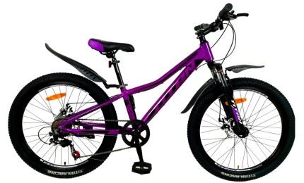 Велосипед 24" Titan Drone Рама-11" фиолетово-черный