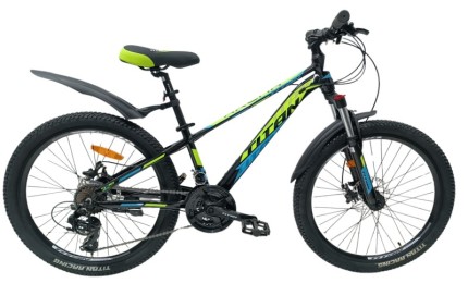 Велосипед 26" Titan Arena Рама-13" чорно-зелений
