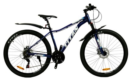 Велосипед 27,5" Titan Candy Рама-15" синій