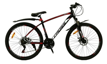 Велосипед 27,5" Cross Tracker Рама-17" чорно-червоний