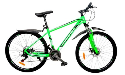 Велосипед 27,5" Cross Kron Рама-17" зелено-чорний