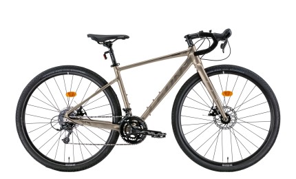 Велосипед 28" LEON GR-90 DD 2022 (бежевий з сірим) рама - M