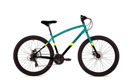 Велосипед 27,5" Pride Rocksteady 7.2 рама - M бирюзовый / чёрный / жёлтый 2018