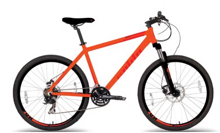 Велосипед 26" Pride MARVEL 6.1 рама - XS оранжевый / красный 2018