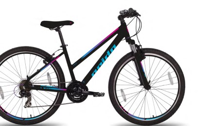 Велосипед 26" Pride STELLA 6.1 рама - XS черный / розовый / бирюзовый 2018