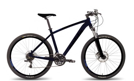Велосипед 29" Pride Rebel 9.3 рама - M тёмно-синий / черный 2018