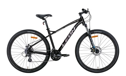 Велосипед 29" LEON TN-90 AM Hydraulic lock out DD 2022 (чорний з сірим) рама - 18"
