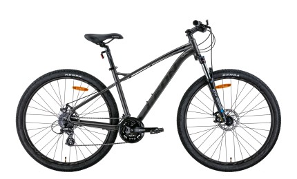 Велосипед 29" LEON TN-90 AM Hydraulic lock out DD 2022 (сірий з чорним (м)) рама - 18"